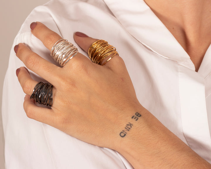 Anillo 21 argollas horizontal